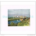 VILLAGE AND CANAL, ADINKERQUE, BELGIUM, BOOK IL...