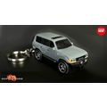 RARE KEYCHAIN GRAY TOYOTA LAND CRUISER FJ80 JAP...