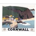 UK RAIL ADVERTISING G.W.R. CORNWALL CARD NO 103...