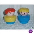 2 Fisher Price 1990 LP Chunky Boy & Girl