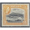 Antigua 1953 SG123 3c Black & Orange-Yellow Fin...