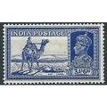 India 1937 SG254 3a6p Bright Blue Mounted Mint ...