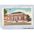 CT Fairfield U S Post Office Street Scene w/Tro...