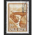 ARGENTINA REP 1959 10p BROWN INCA BRIDGE MENDOZ...