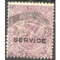 India 1912 - SG O84 KGV 2a mauve (Service) - us...