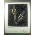 1985 Gucci Men's & Ladies' Swiss Quartz Watches Ad