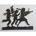 6 x Spellbinders Die Cuts Fa La La in Black