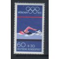 GERMANY 1972 OLYMPIC GAMES 60pf SWIMMING MNH