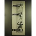 1934 Dubonnet Aperitif Ad - in French - Dubo Du...