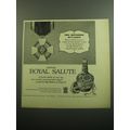 1957 Chivas Royal Salute Scotch Ad