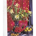 Flower Arrangement Woman and Home Postcard unus...