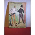 small FRENCH card France humour? 75 X 110 mm bl...