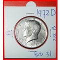 EAGLE (1964-2024): USA★1/2 DOLLAR 1972D KENNEDY...