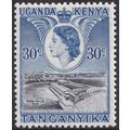 Kenya Uganda Tanganyika QEII 1954-59 30c Black ...