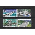 GB.British Bridges set of 4.Mounted Mint.Jul25b