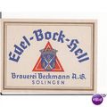old German beer label - Beckmann Solingen Edel-...
