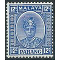 Pahang 1936 SG38 12c Bright Ultramarine Mounted...