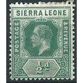 Sierra Leone 1912 SG112 1/2d Blue-Green Mounted...