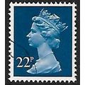 SG X962: 22 p. blue Definitive Stamp: Queen Eli...