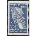 Mi 1026 (*): 3000 L. blue Peace: Flags of Four ...