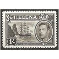St Helena 1938 SG137 1/- Sepia Mounted Mint . .. .