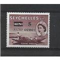 Seychelles.SG191 5c on 45c Fishing Pirogue (Pur...