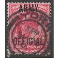 1902 O49 1d Scarlet Army Official Fine Used ..