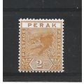 Perak.SG63 2c Orange.Mounted Mint.Jan25a