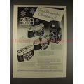 1955 Zeiss Camera Ad, Contax Ikoflex Contaflex Contina!