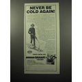 1987 Damart Underwear Ad - Never Be Cold Again