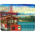 San Francisco with Trolley 3D Fridge Magnet