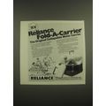 1981 Reliance Fold-a-carrier water carrier Adve...