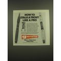 1981 Garcia Trout Rods Ad - How to stalk a trou...