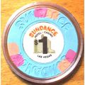 Sundance $1. CASINO CHIP Las Vegas, Nevada - 1985