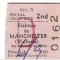 B.R.B. Edmondson Ticket - Rishton to Manchester...