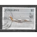 ZIMBABWE 1990 AIR AIRLINER $1 AEROPLANE AIRCRAF...