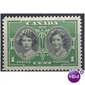 Canada 1939 SG372 1c Black & Green Mounted Mint. .