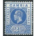 Gambia 1912 SG90a 2 1/2d Bright Blue Mounted Mi...