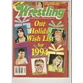 INSIDE WRESTLING FEBRUARY 1994 HOLIDAY WISH LIS...