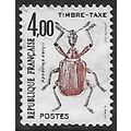 Po Mi 111: 4 Fr. multicoloured Postage Due Stam...