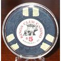 (1) $5. Kings Club Casino Chip - Brimley, Michi...