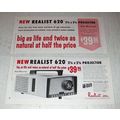 1957 Realist 620 Projector Ad - Big as Life and...