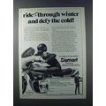 1981 Damart Thermawear Ad - Ride Even Through Winter