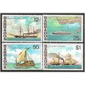 Barbados 1979 Postal Ships Set SG487-490 Unmoun...