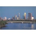 ZAYIX Postcard Minneapolis Minnesota Skyline on...
