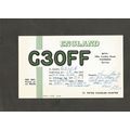 QSL Card G3OFF Peter Hunter 109A London Road Mo...