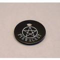 PENTACLE DOG CAT PET TAG + PENTACLE AND NAME ON...