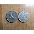 France Republic 1967 1/2 Franc Coin
