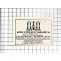 York College For Girls Advert Mrs J L Clare - 1...