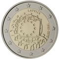 Latvia 2015 - 2 Euro Comm - 30th Anniversary of...